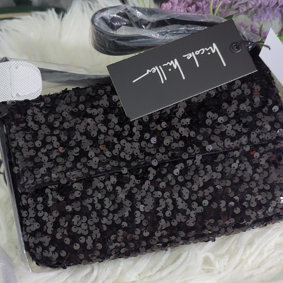Nicole Miller Handbags - Nicole Miller Black Sequin Women's Bag